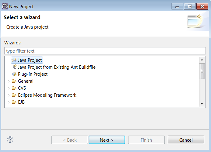 Create Java Project